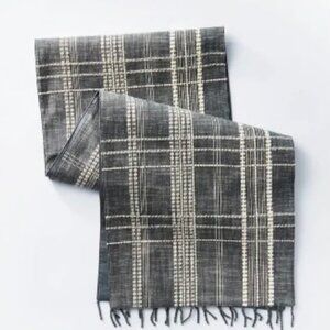 EUC Studio McGee Threshold Cotton Plaid Table Runner Blue 72" x 14”